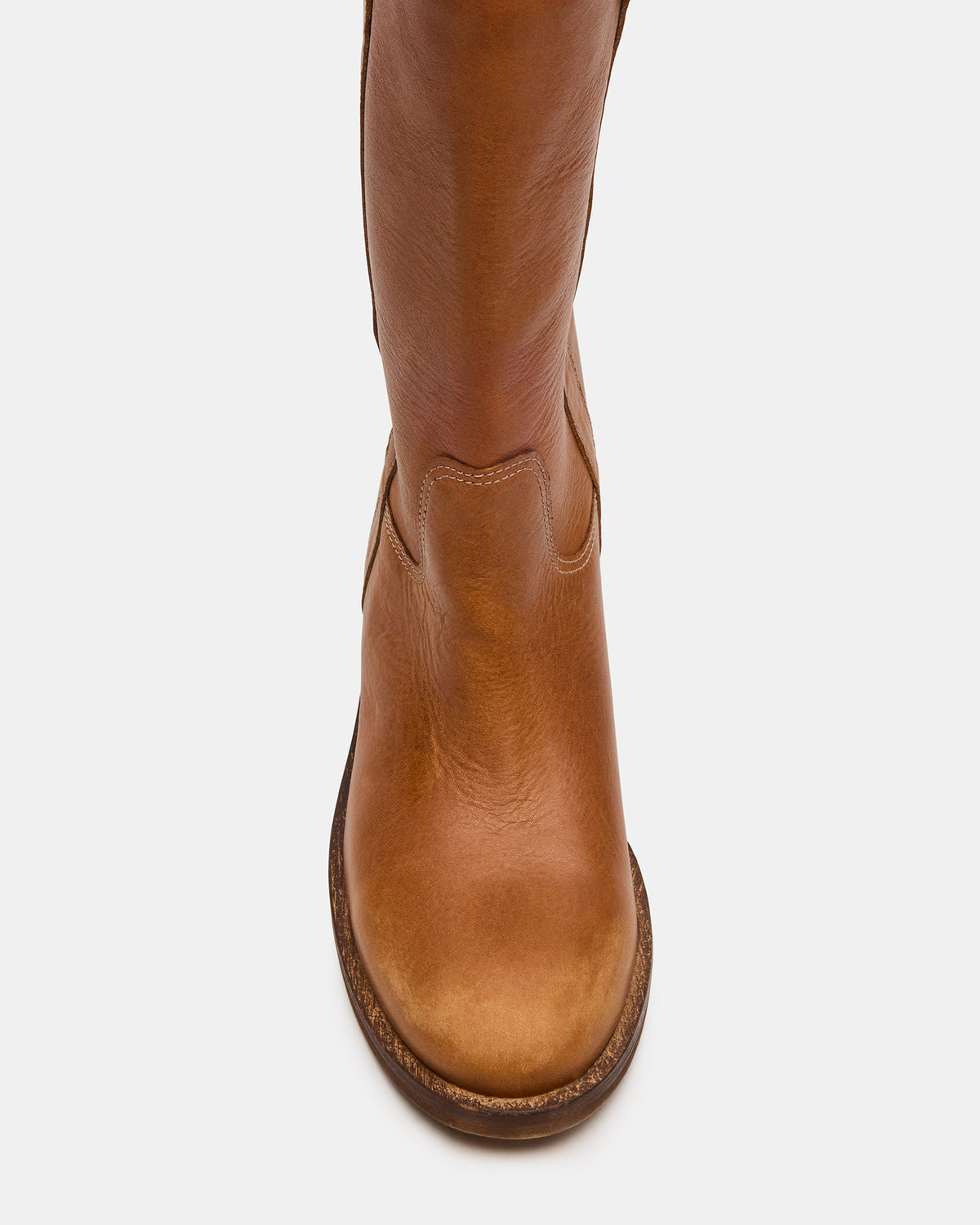 DUNSTER Tan Leather Wood Bottom Women's Boot