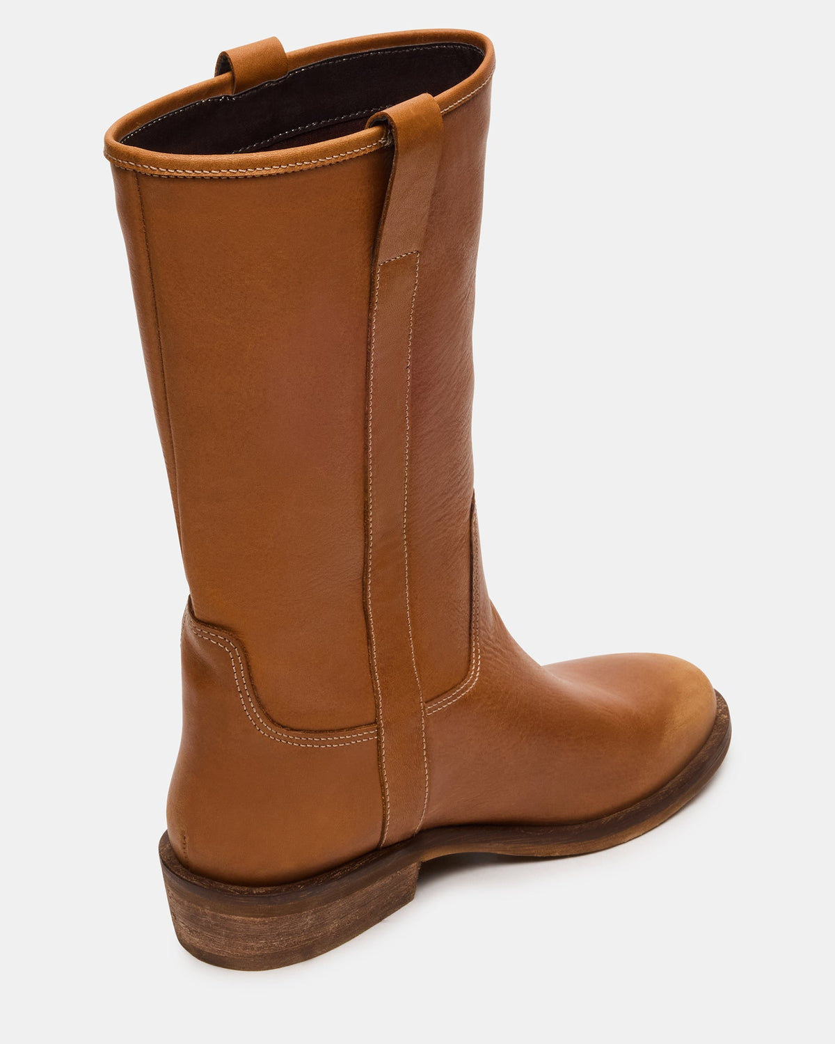 DUNSTER Tan Leather Wood Bottom Women's Boot
