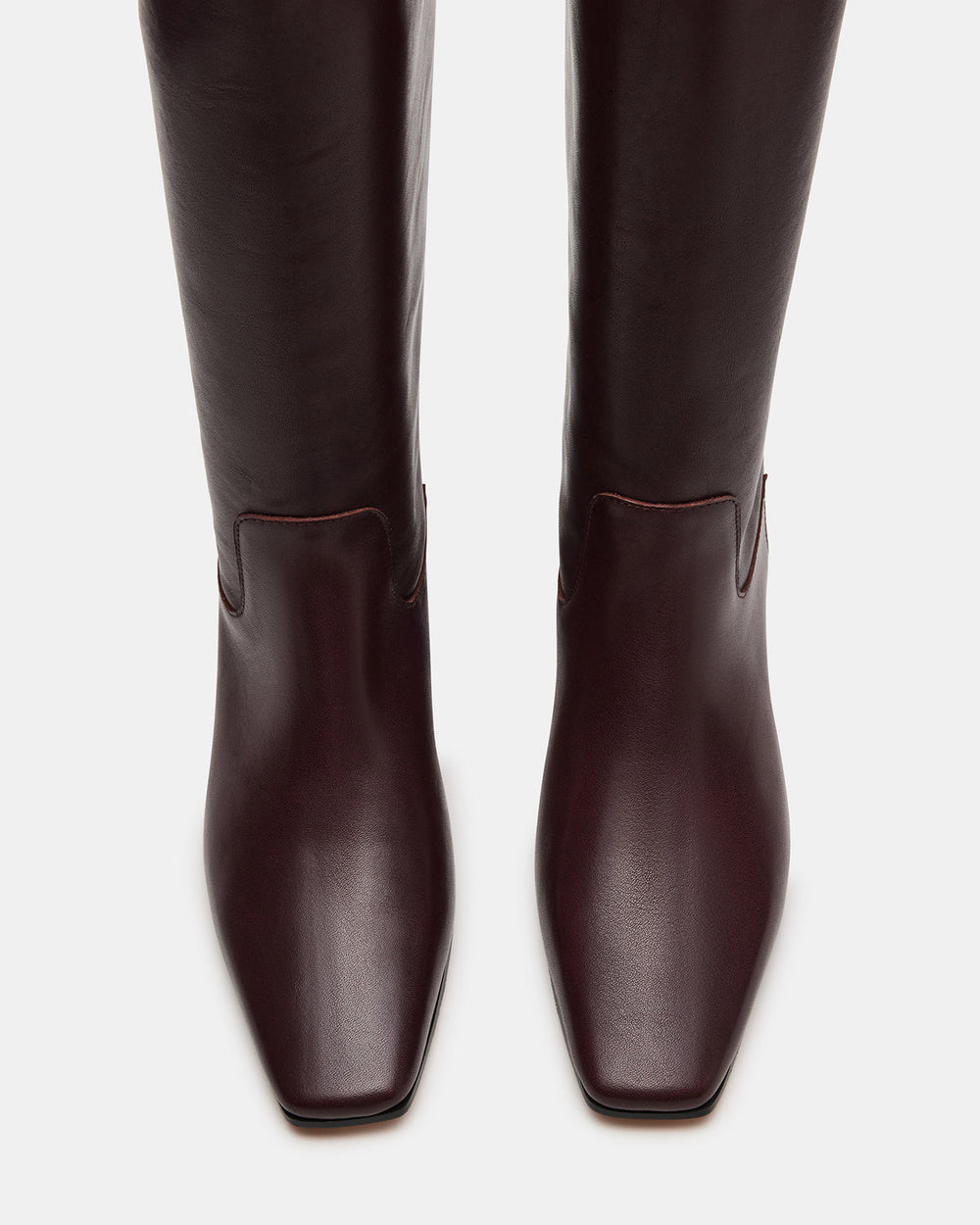 GWYNETH Brown/Red Leather Square Toe Boot | Women's Boots