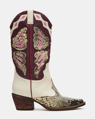 ARROYO Brown Multi Western Pointed-Toe Women's Boot