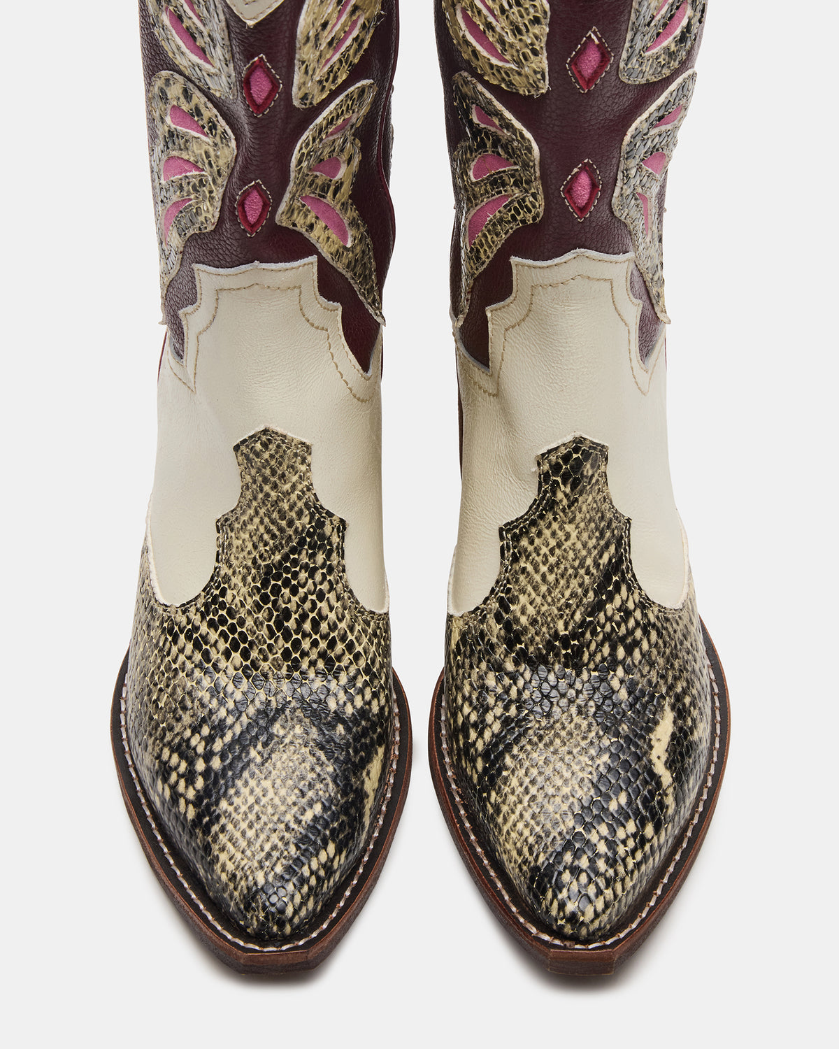 ARROYO Brown Multi Western Pointed-Toe Women's Boot