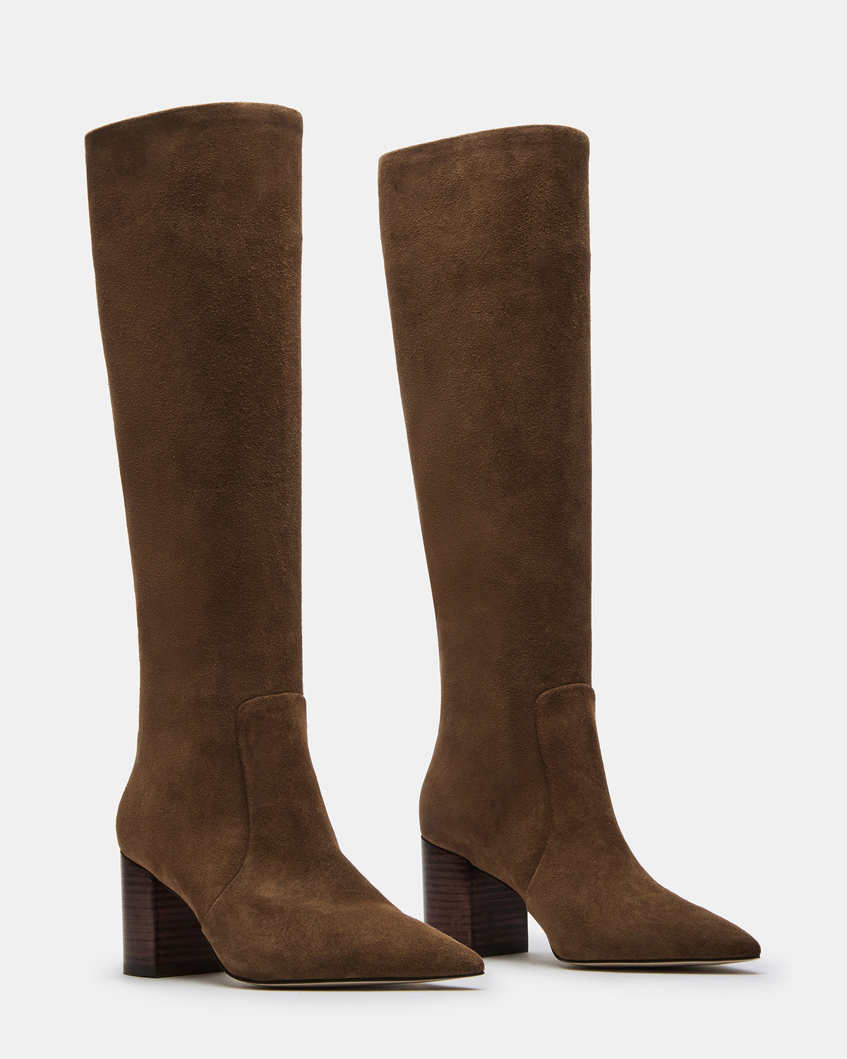 SKYLINE Chestnut Suede Knee-High Pointed Toe Women's Boot