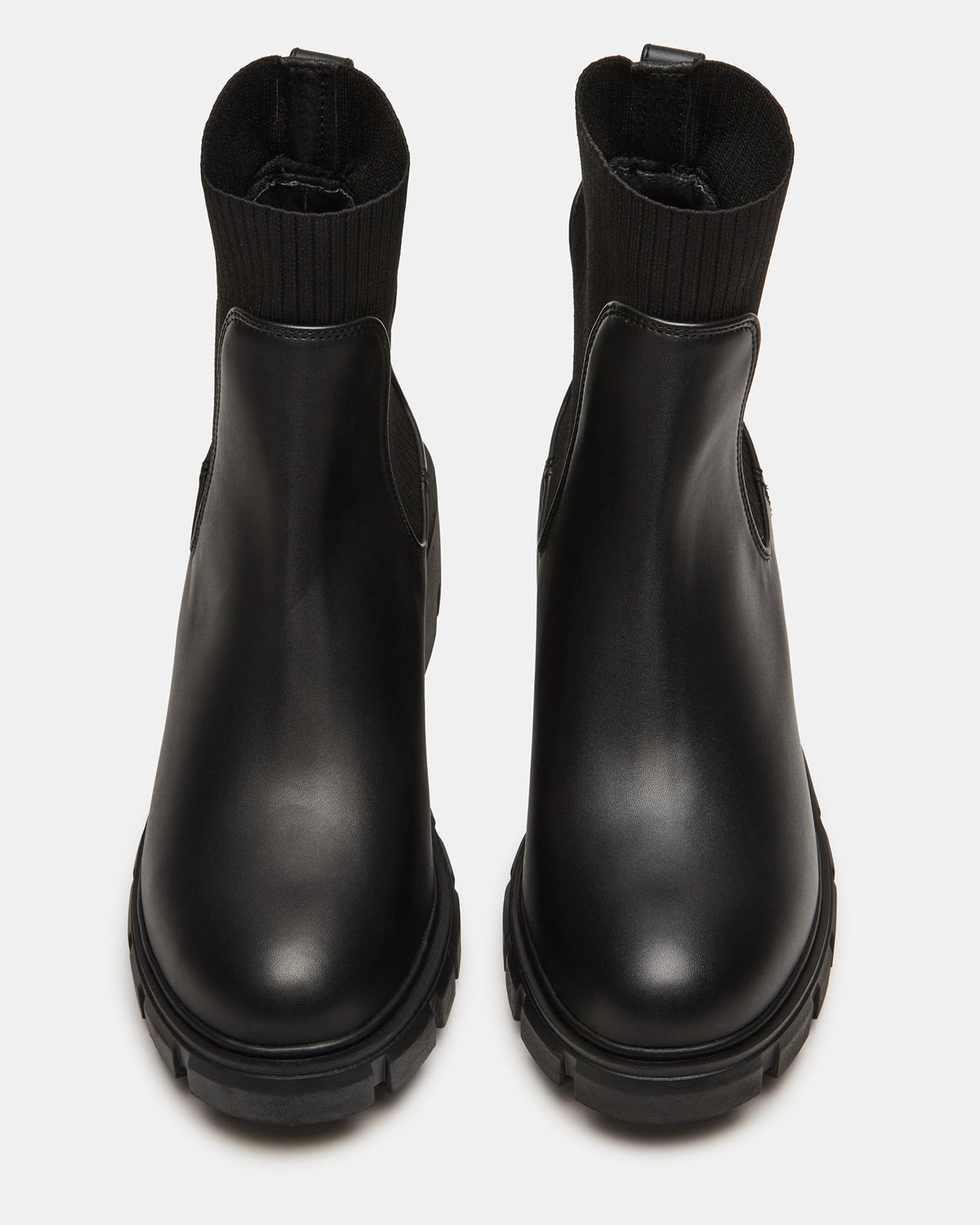 HUTCHH20 Black Water-Resistant Lug Sole Ankle Boot | Women's Booties