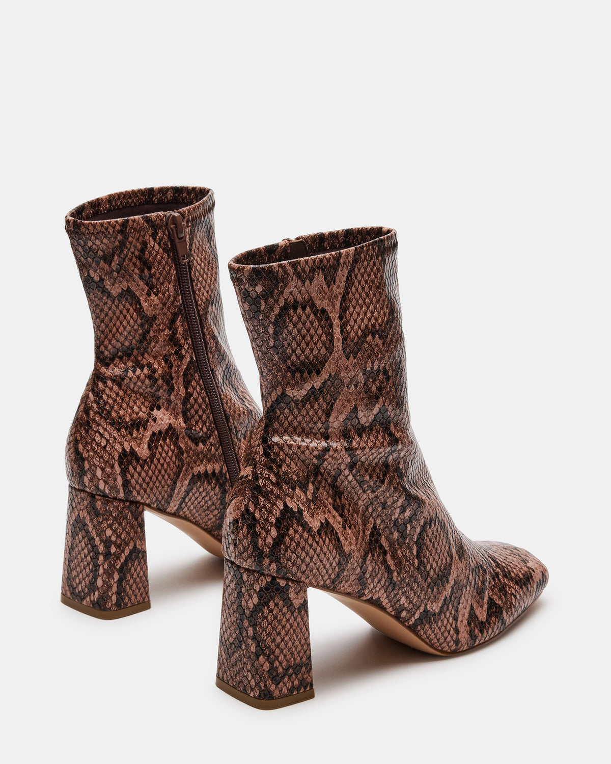 HUSH Snake Square Toe Bootie | Women's Ankle Boots