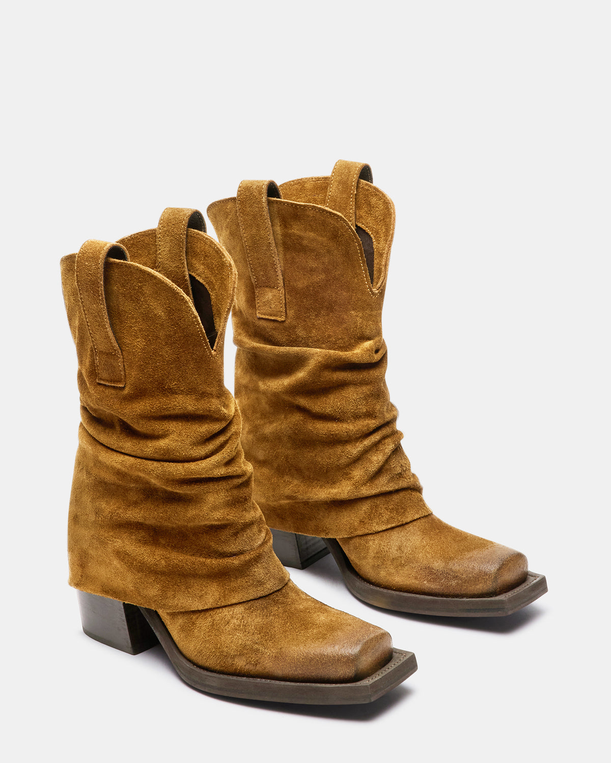 PIA Chestnut Suede Cuffed Boot | Women's Booties