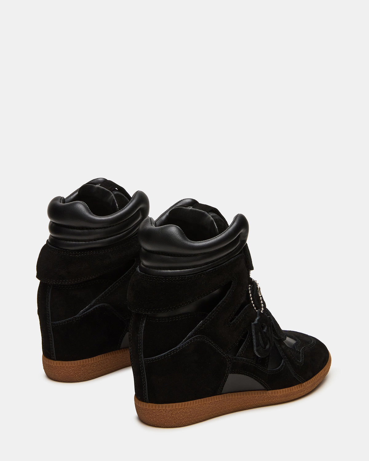 MAVIS Black Suede High-Top Velcro Women's Sneaker