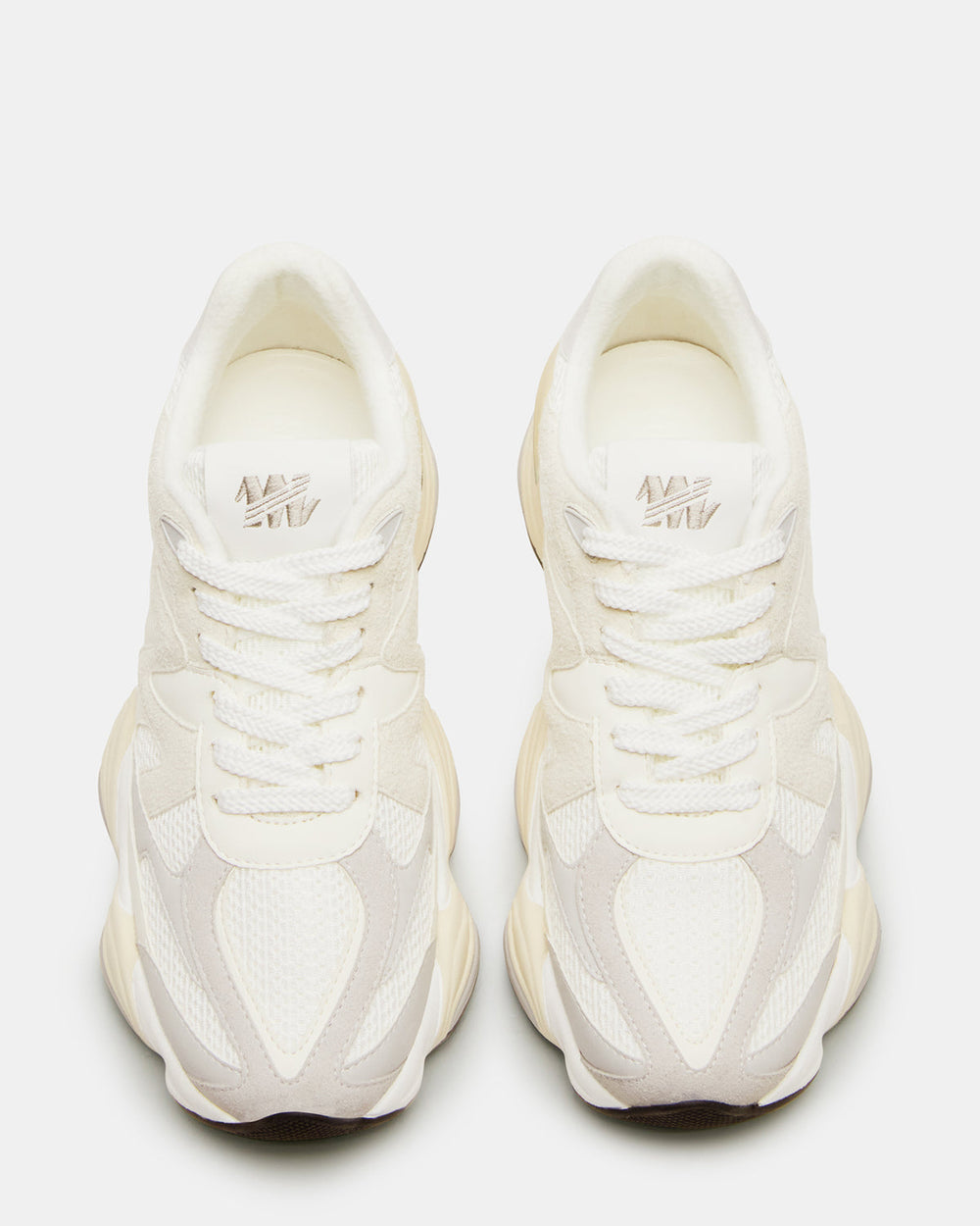 SEBI White Multi Low-Top Lace-Up Women's Sneaker