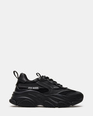 POSSESSION Black Platform Lace-Up Women's Sneaker