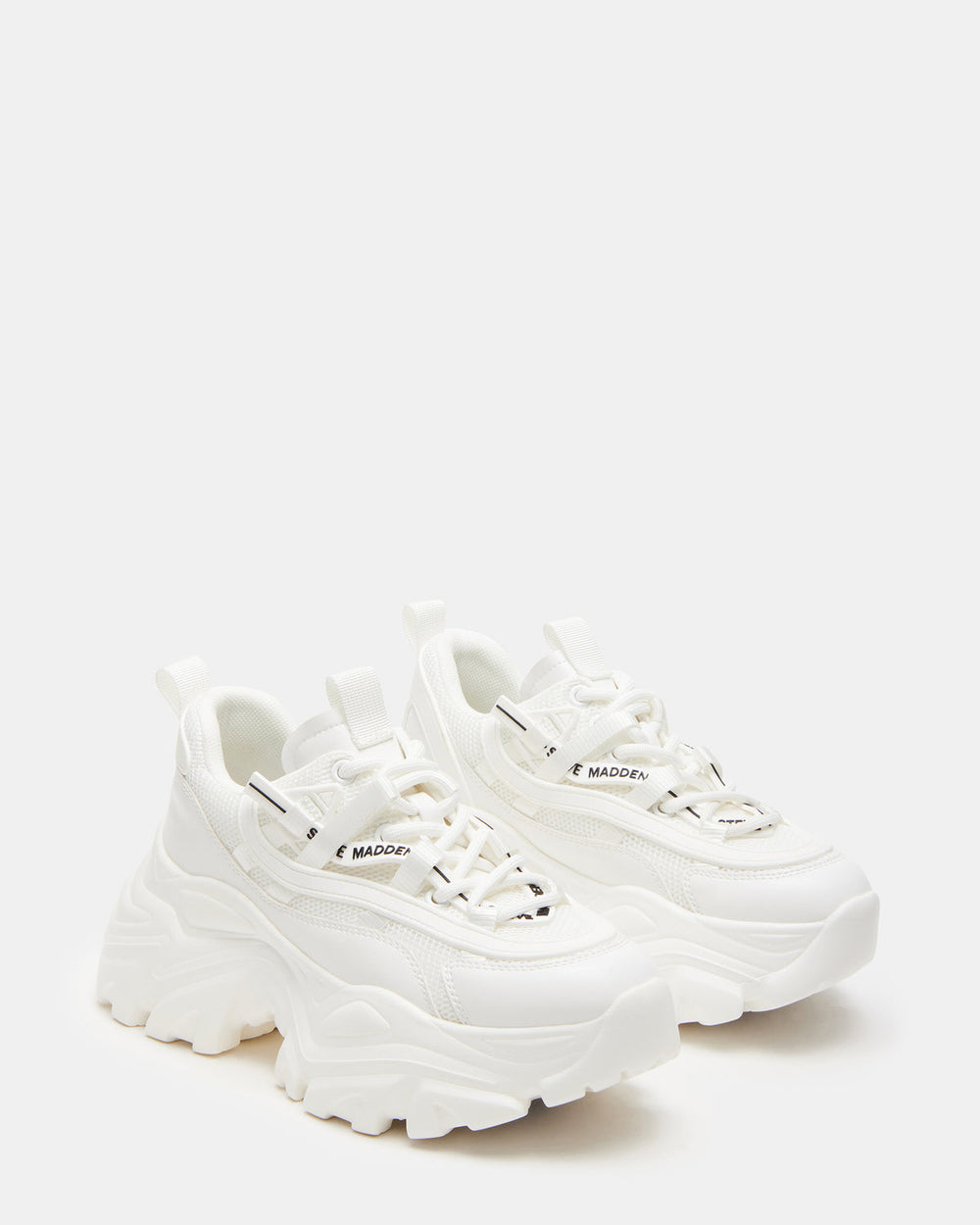 RECOUPE White Women's Chunky Platform Low-Top Sneaker