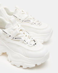 RECOUPE White Women's Chunky Platform Low-Top Sneaker