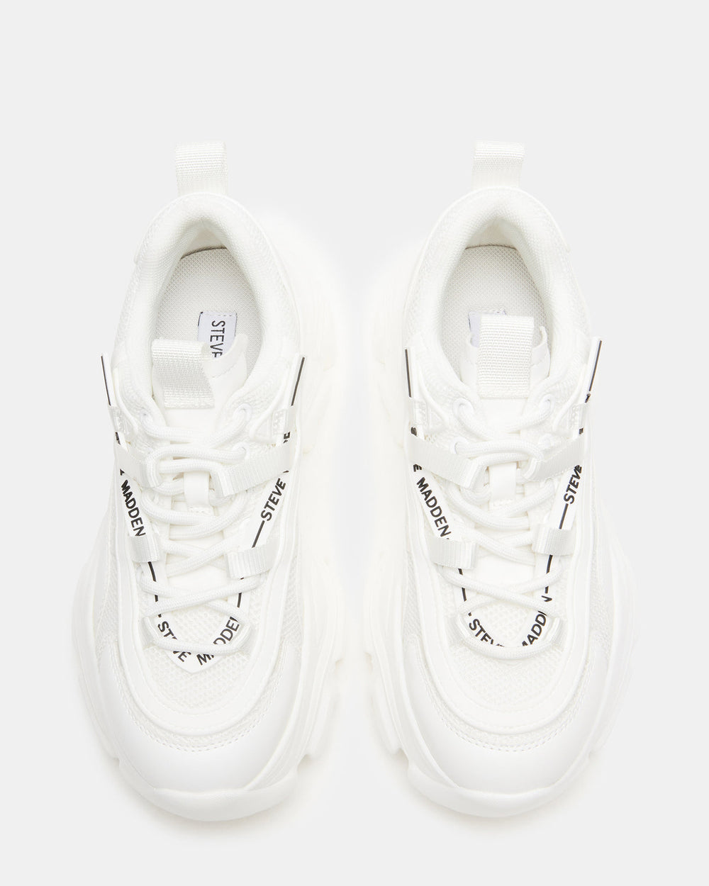 RECOUPE White Women's Chunky Platform Low-Top Sneaker
