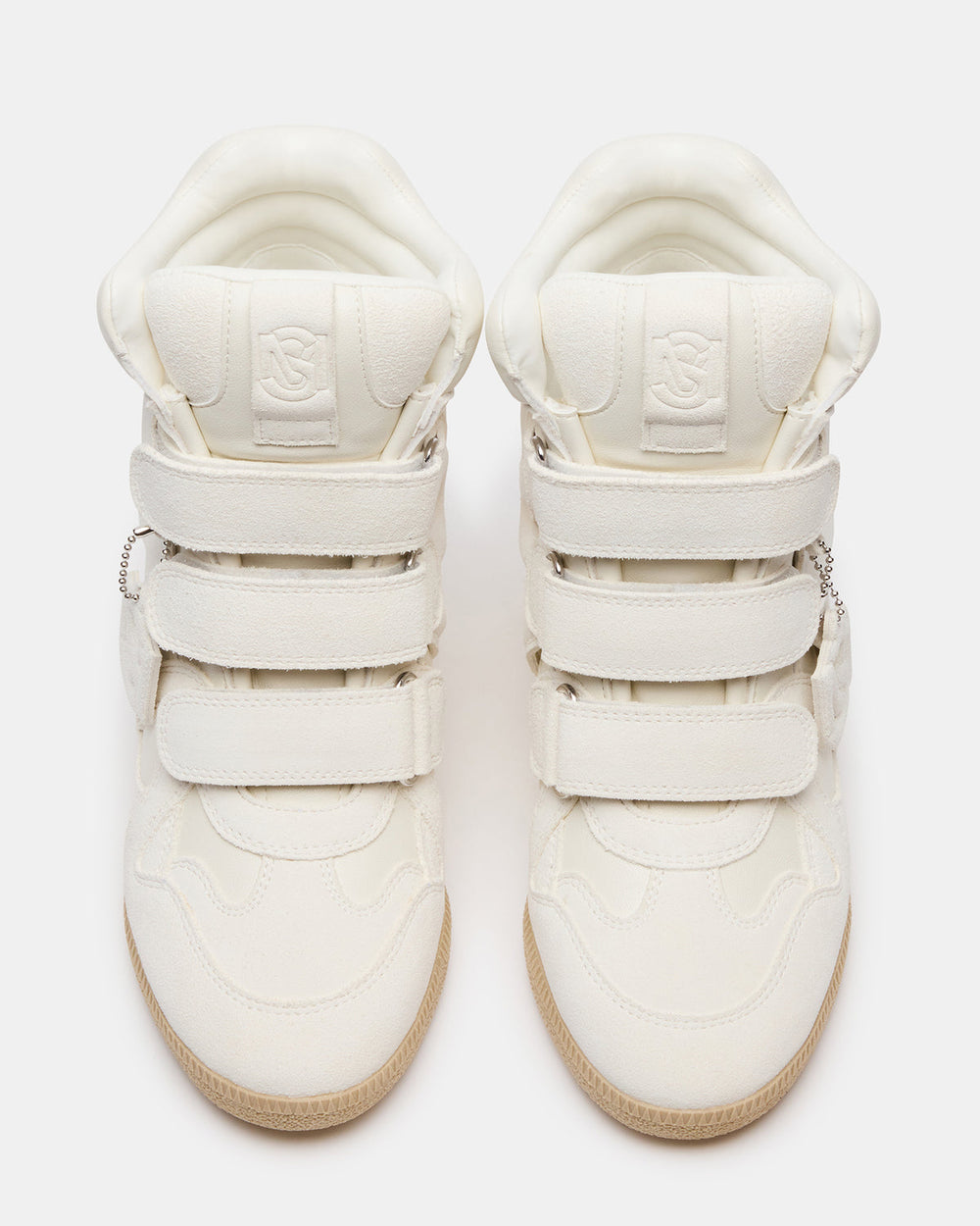 MAVIS White Suede High-Top Velcro Women's Sneaker