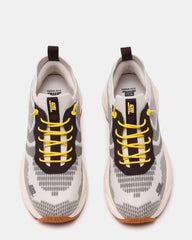 SWOOP Grey Multi Lace-Up Low-Top Platform Athletic Women's Sneaker