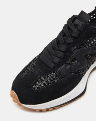 CAMPO Black/Beige Lace-Up Women's Sneaker