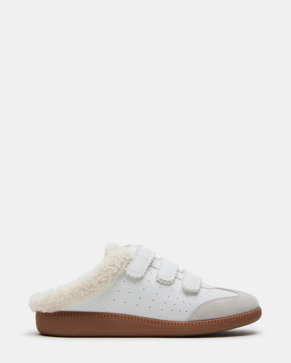 MEMENTO Faux Fur White Multi Slip-On Women's Sneaker