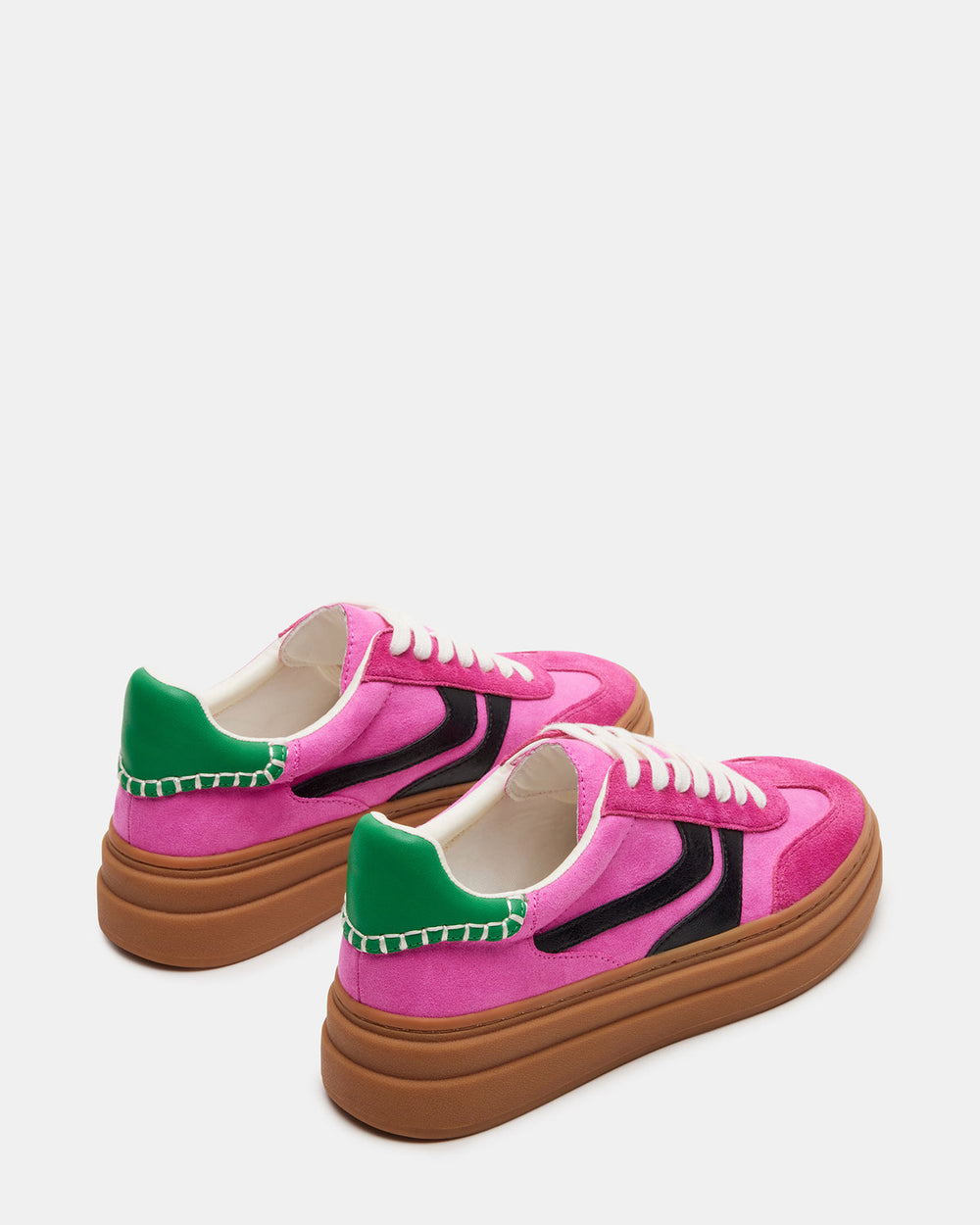 DODGE Pink Multi Low-Top Platform Women's Sneaker