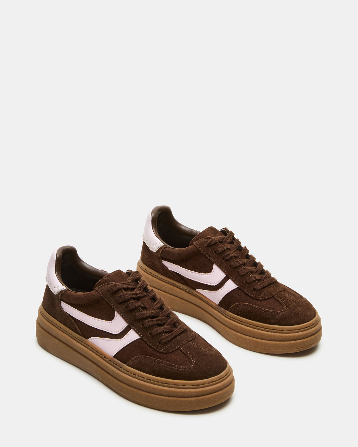 DODGE Brown Multi Low-Top Platform Women's Sneaker