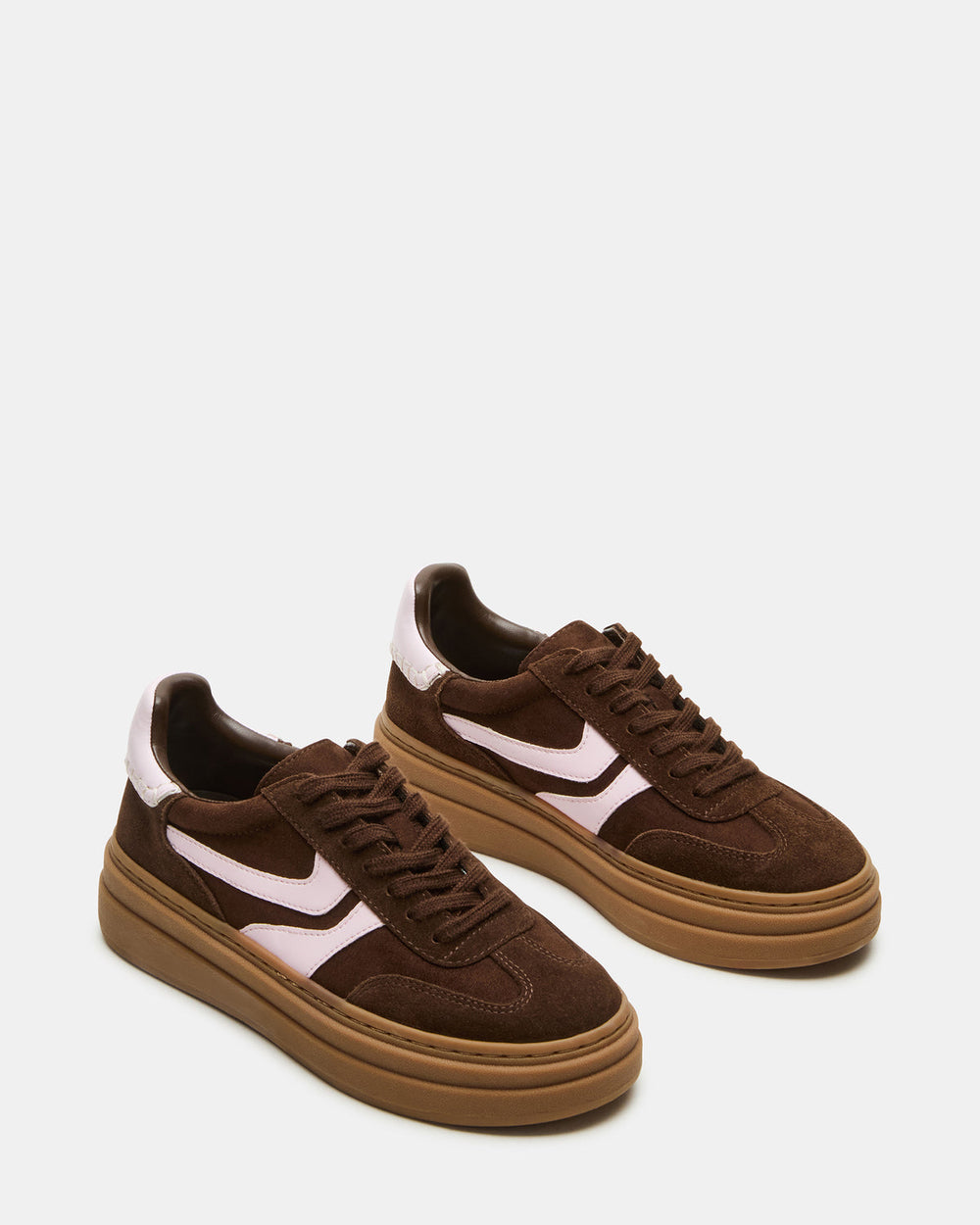 DODGE Brown Multi Low-Top Platform Women's Sneaker