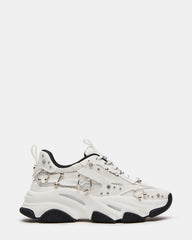 POSSESSION Piercing White Platform Lace-Up Women's Sneaker