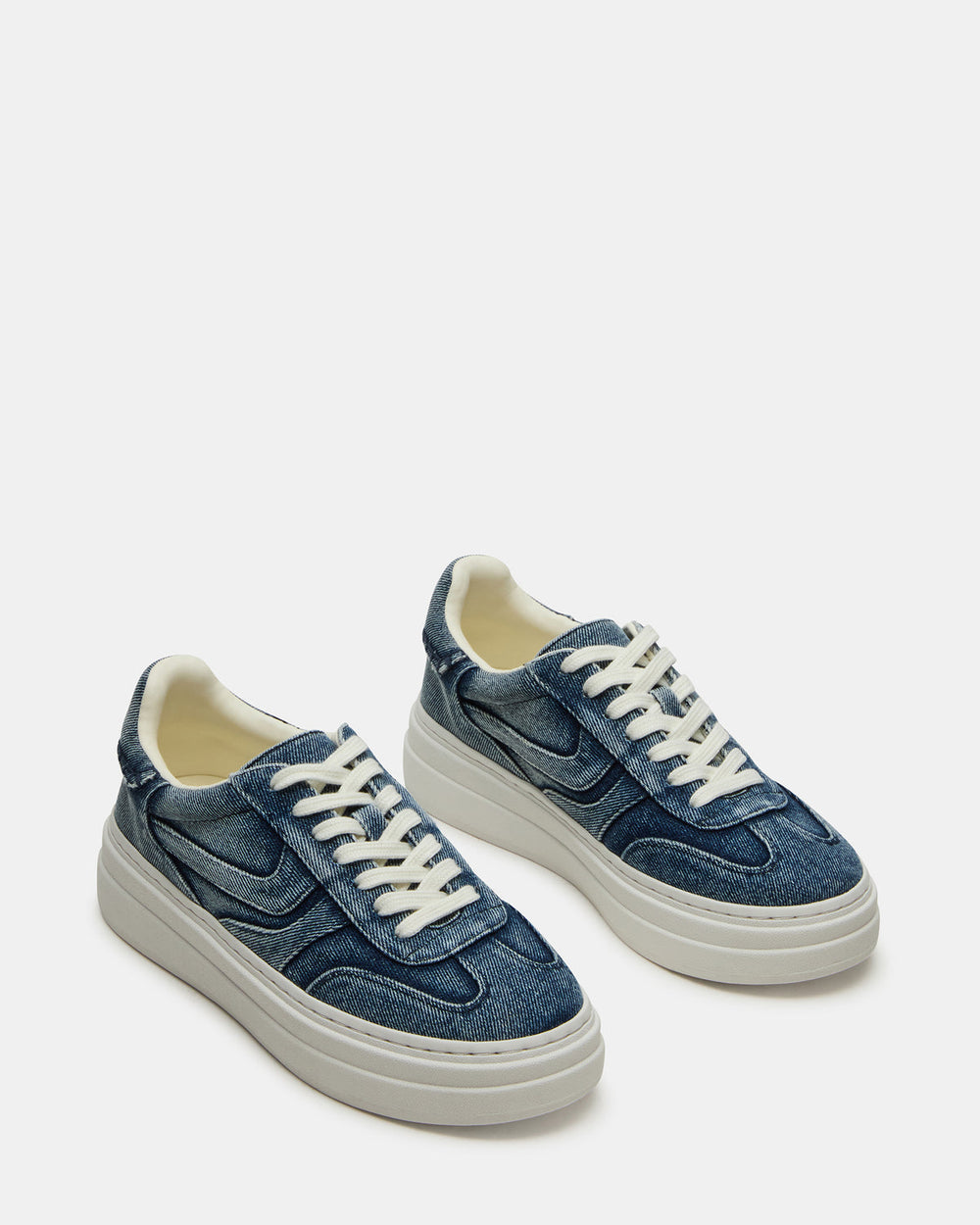 DODGE Denim Fabric Low-Top Platform Women's Sneaker