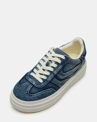 DODGE Denim Fabric Low-Top Platform Women's Sneaker