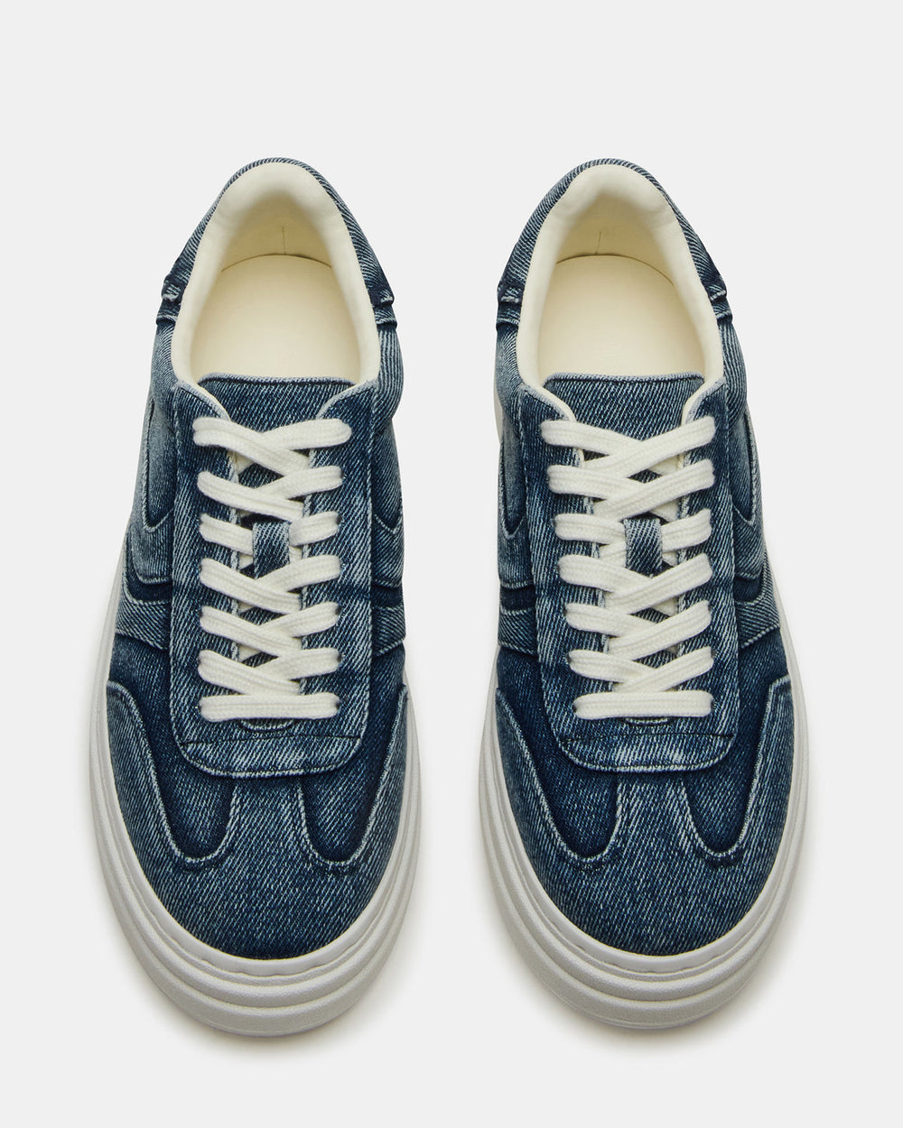 DODGE Denim Fabric Low-Top Platform Women's Sneaker