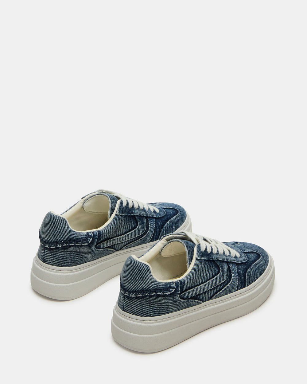 DODGE Denim Fabric Low-Top Platform Women's Sneaker