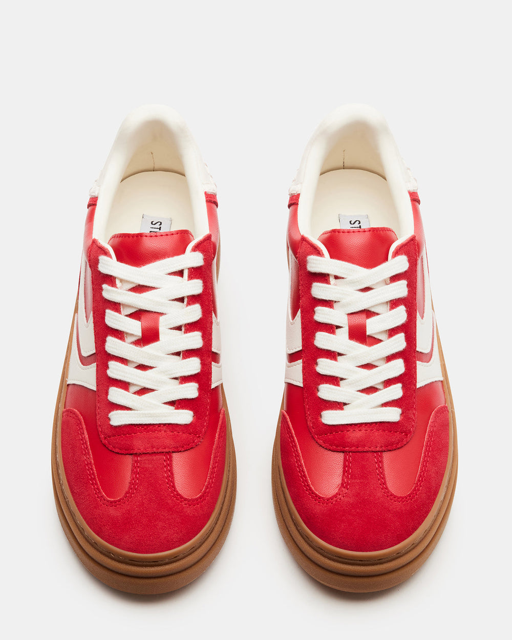 DODGE Red Multi Low-Top Platform Women's Sneaker