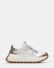 SUPERCAMPO Silver Multi Women's Platform Low-Top Sneaker