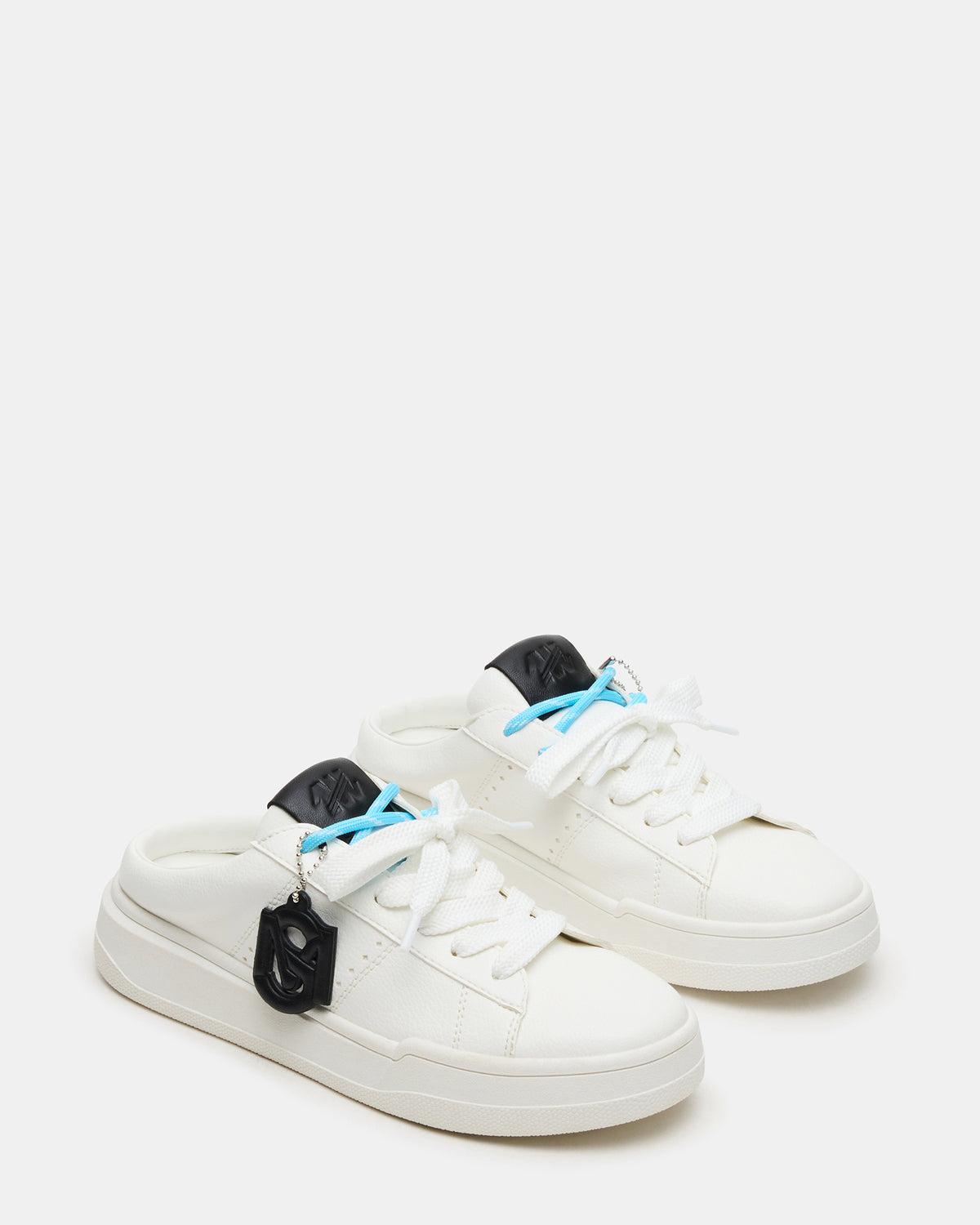 MARNEY White/Black Low-Top Lace-Up Mule Women's Sneaker