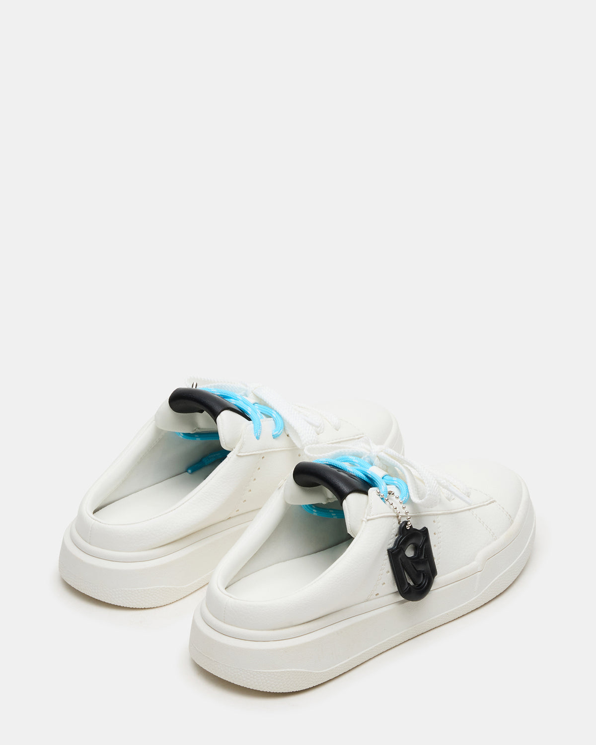 MARNEY White/Black Low-Top Lace-Up Mule Women's Sneaker