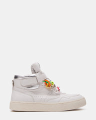 EMILEE White Leather High Top Lace Up Sneaker | Women's Sneakers