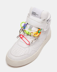 EMILEE White Leather High Top Lace Up Sneaker | Women's Sneakers