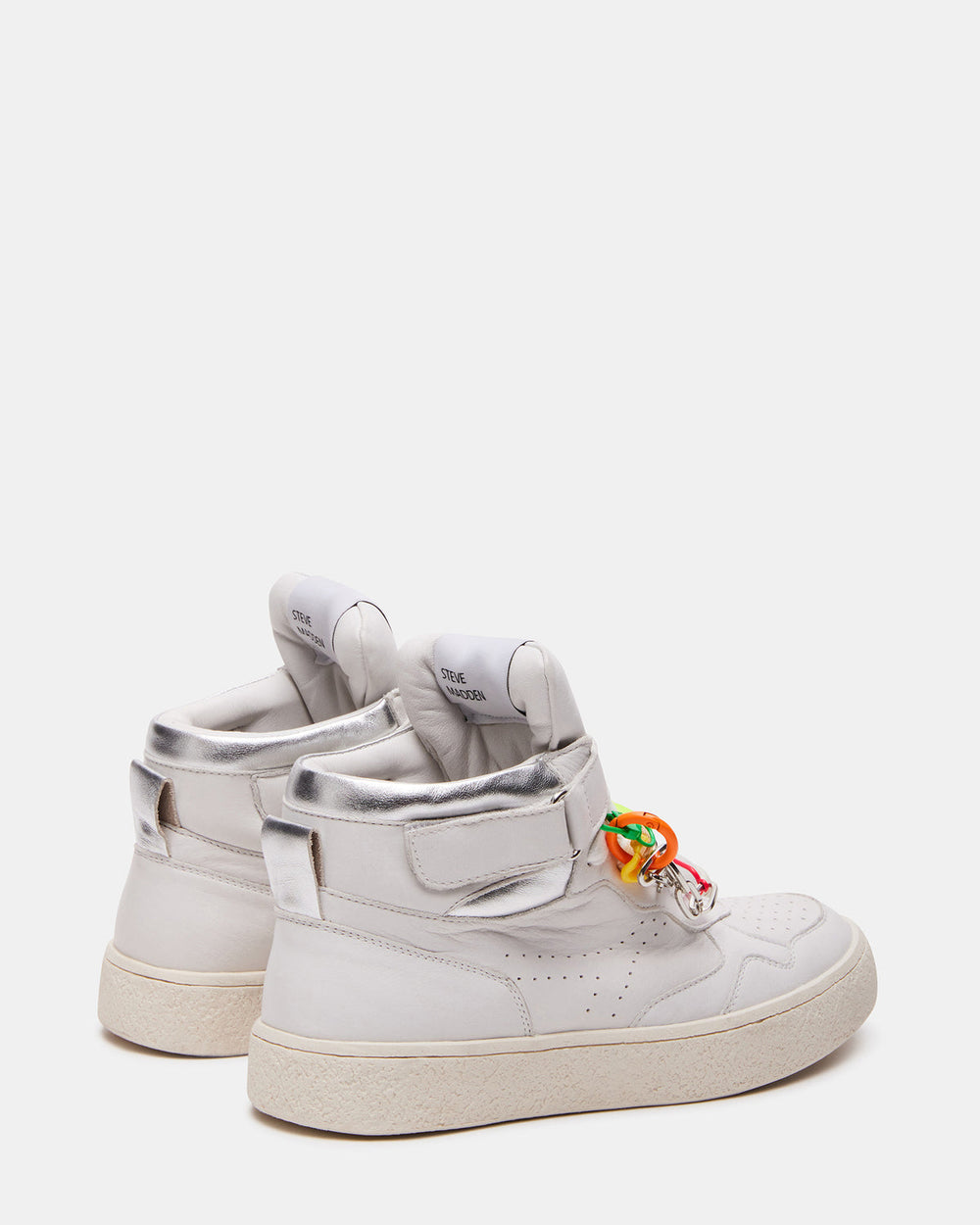 EMILEE White Leather High Top Lace Up Sneaker | Women's Sneakers