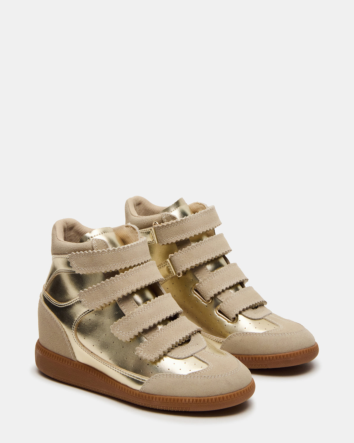 MUSTANG Gold Women's High-Top Velcro Sneaker