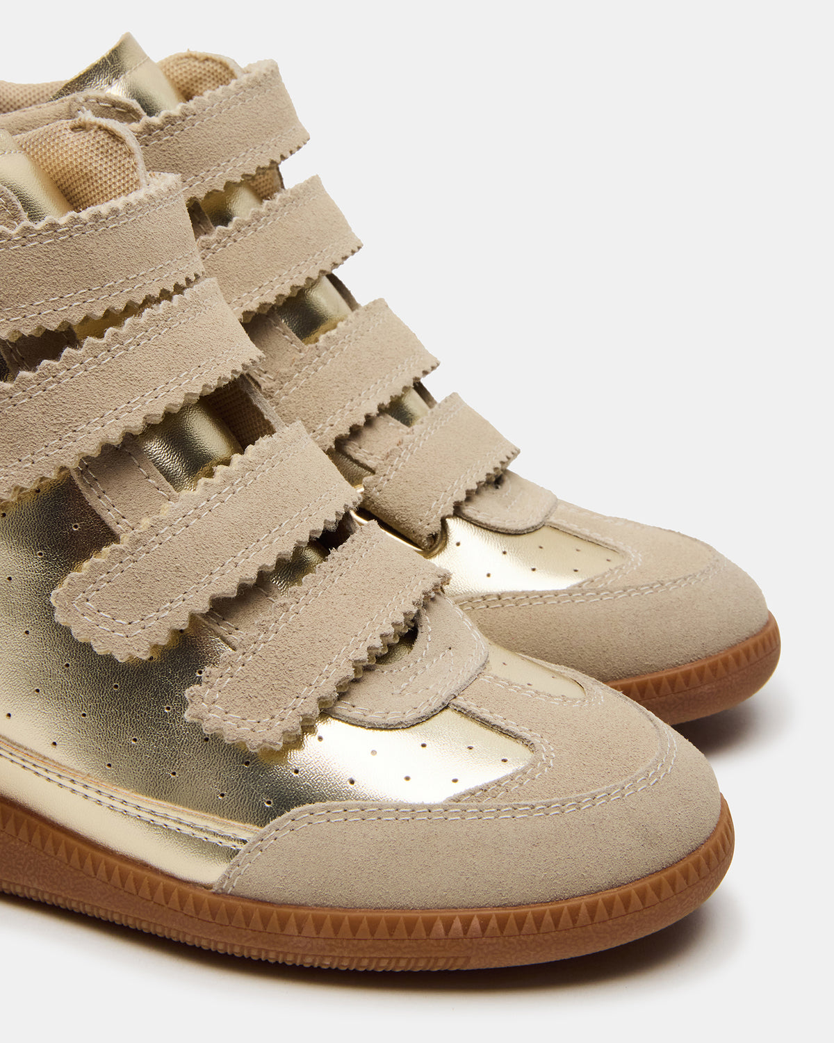 MUSTANG Gold Women's High-Top Velcro Sneaker