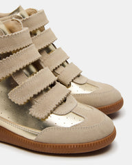 MUSTANG Gold Women's High-Top Velcro Sneaker