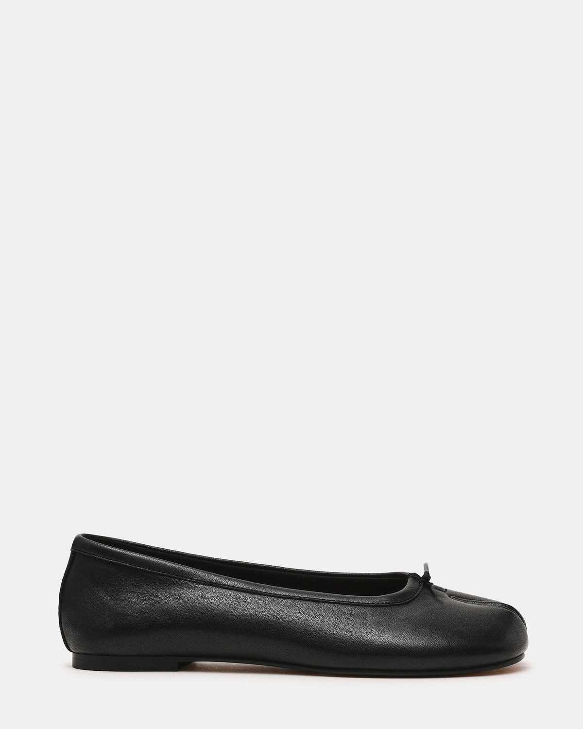 CALICO Black Leather Split Toe Tabi Women's Ballet Flat