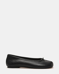 CALICO Black Leather Split Toe Tabi Women's Ballet Flat
