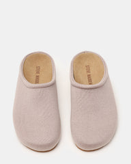 FERN Knit Taupe Mule Slip-On Round-Toe Women's Flat