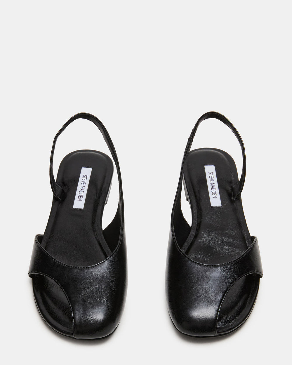 ZEST Black Slingback Cut-Out Round-Toe Women's Flat