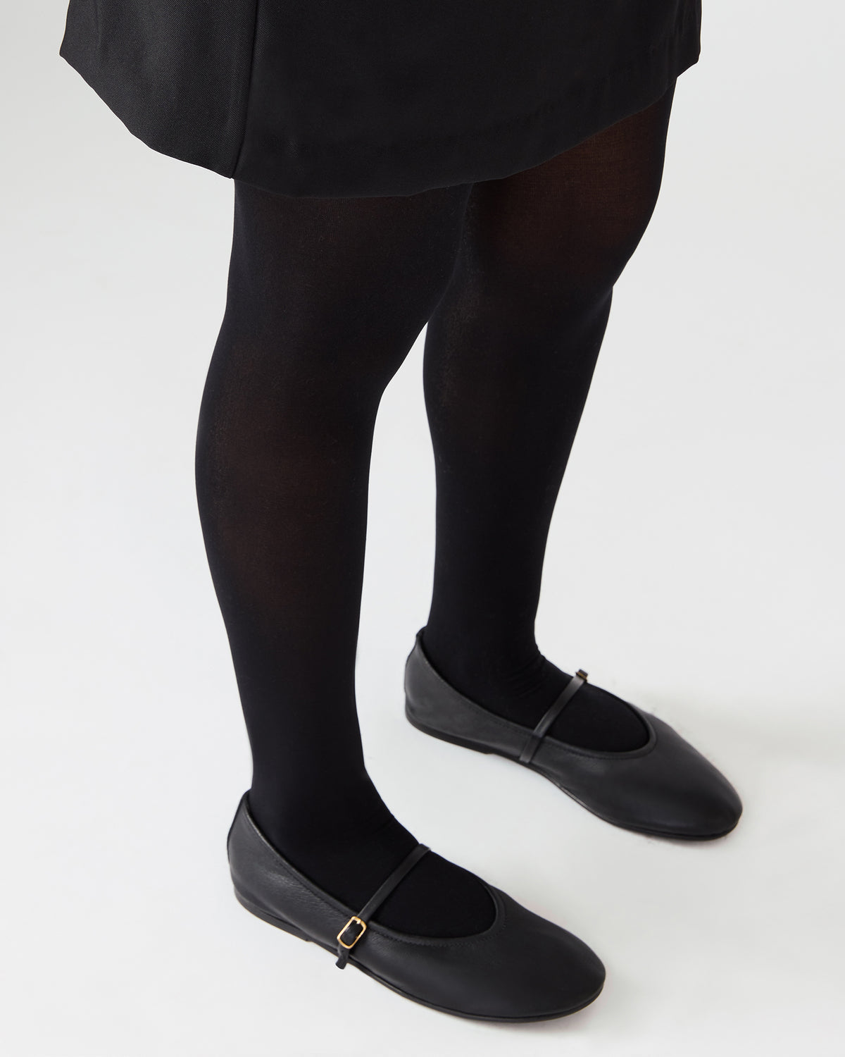 BESETTE Bone Leather Mary Jane Ballet Women's Flat