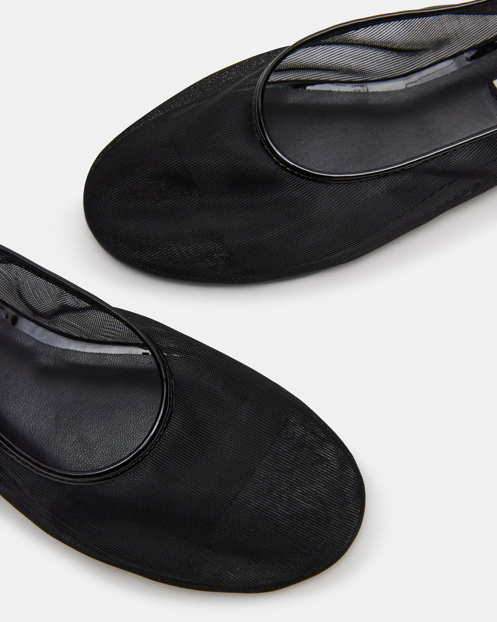 MEADOW Black Mesh Women's Ballet Flats