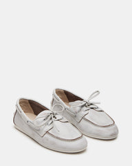 SAG White Leather Women's Boat Shoe