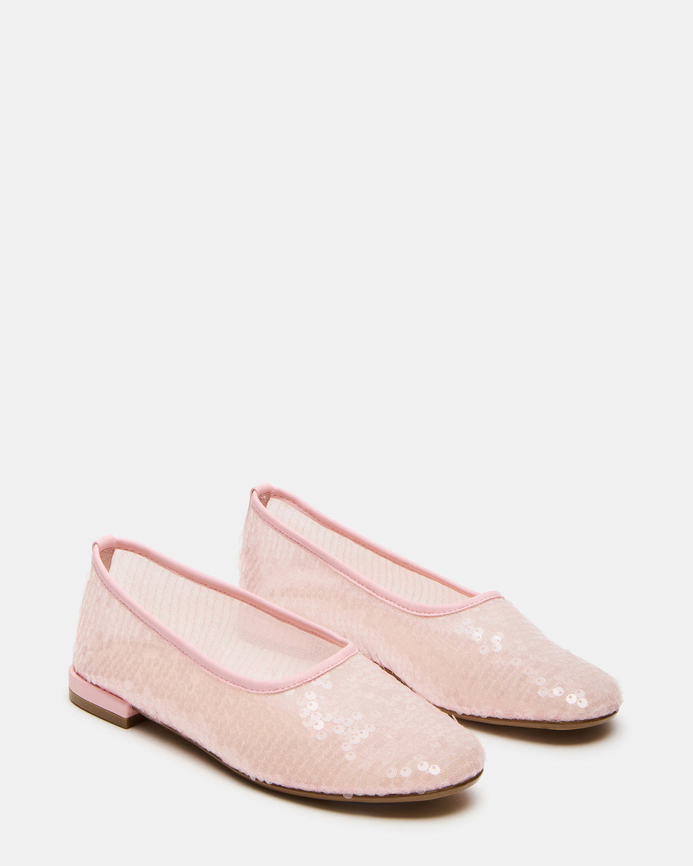 GARCELLE Pink Sequin Women's Ballet Flats