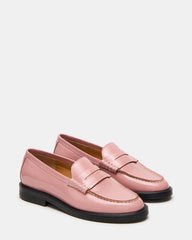 MADISON Light Pink Leather Women's Penny Loafer