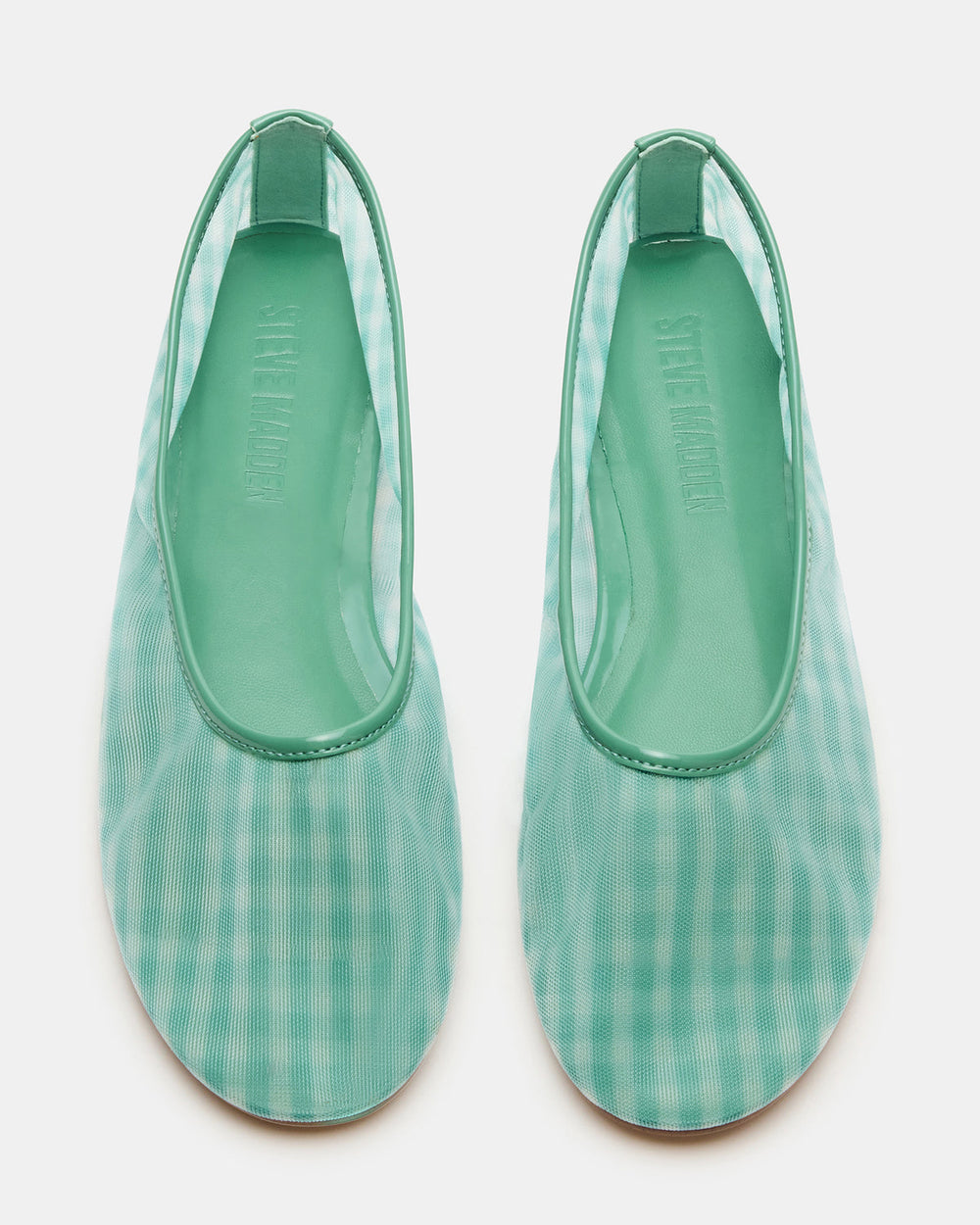 MEADOW Green Multi Mesh Women's Ballet Flats