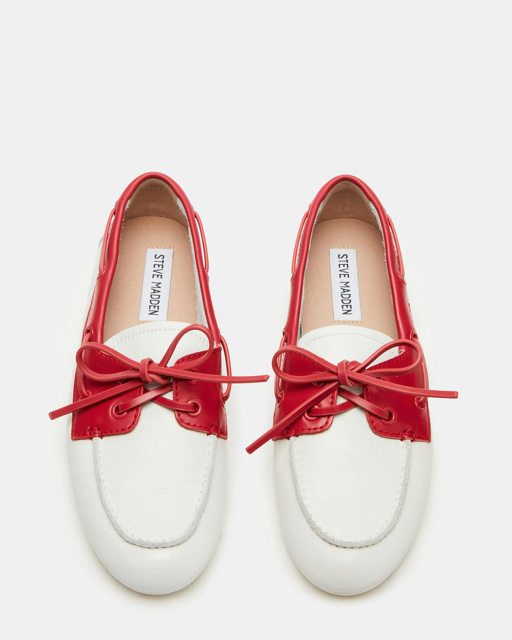SAG Bone/Red Women's Boat Shoe