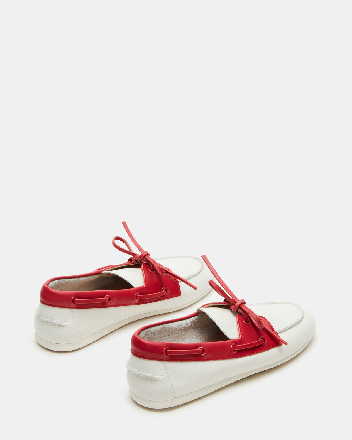 SAG Bone/Red Women's Boat Shoe