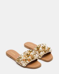 KLIO Coral Multi Ornament Embellished Slide Women's Sandal